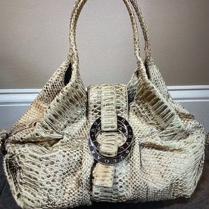 Bvlgari Python Hobo bag